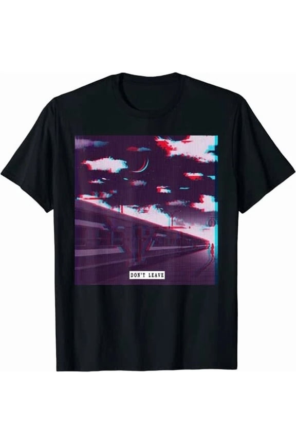Vaporwave Aesthetic Streetwear 90s Glitch Retro Art Fashion Unisex T-Shirt, up to size 5XL