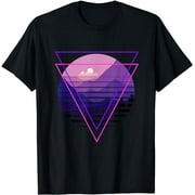 Vaporwave Aesthetic Tshirt With Landscapes Mountain Scene T-Shirt