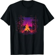 Vaporwave Campfire - Indie Aesthetic T-Shirt