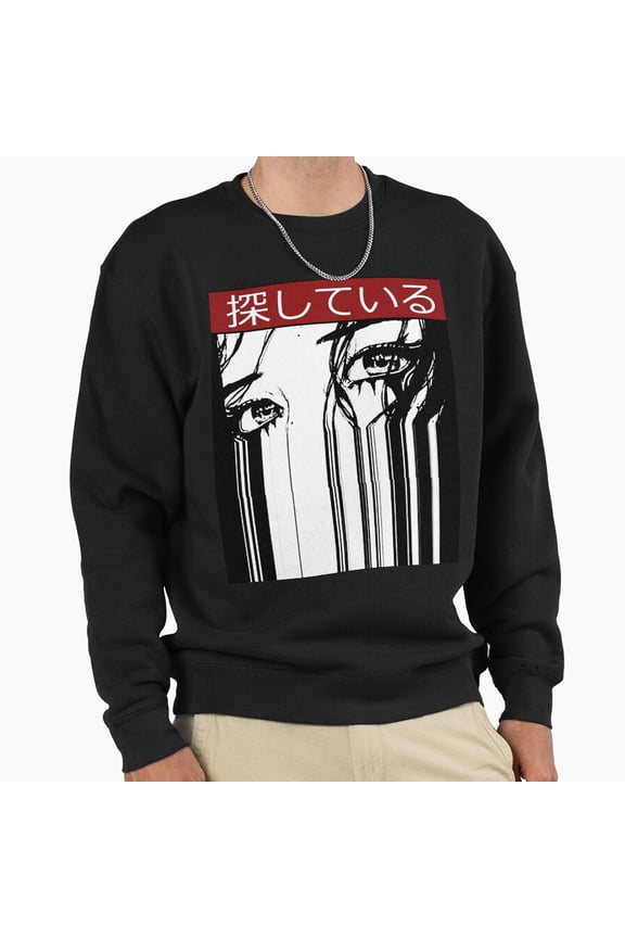 Vaporwave Cyberpunk Glitch Girl Anime Retro Aesthetic Graphic Vintage Tee Unisex Sweatshirt G741, Up to Size 5XL