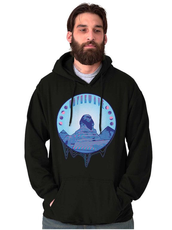 Vaporwave Egyptian Sphinx Sculpture Hoodie Sweatshirt Women Men Brisco Brands S