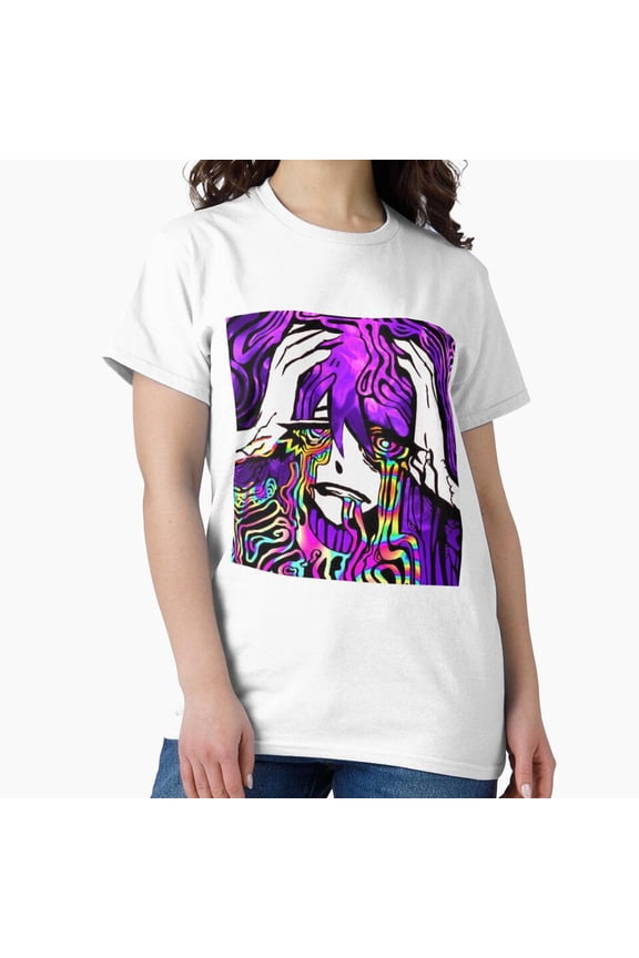 Vaporwave Glitch Core Cyber Electronic Music Simulation Grid Techwear Tee T-shirt