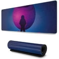 thumbnail image 1 of Vaporwave Moon Large Mouse Pad Keyboard Pad Long Extended Multipurpose Computer Game Mouse Mat, 1 of 6