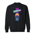 thumbnail image 1 of Vaporwave Mountains 1980's Sweatshirt Women -Image by Shutterstock, Female 3X-Large, 1 of 4