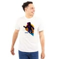 thumbnail image 1 of Vaporwave NASA Astronaut Space Jump Men's Graphic T Shirt Tees Brisco Brands X, 1 of 4