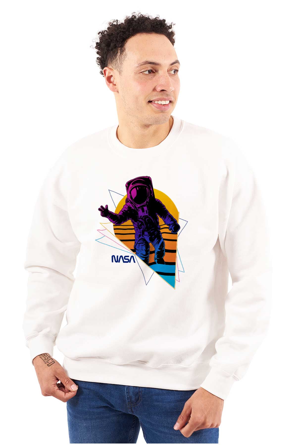 Metero Astronaut Print Pattern Women's Sweatshirt