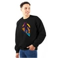 thumbnail image 1 of Vaporwave NASA Astronaut Space Jump Sweatshirt for Men or Women Brisco Brands S, 1 of 6