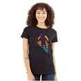 thumbnail image 1 of Vaporwave NASA Astronaut Space Jump Women's T Shirt Ladies Tee Brisco Brands S, 1 of 5
