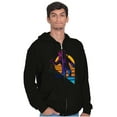 thumbnail image 1 of Vaporwave NASA Astronaut Space Jump Zip Up Hoodie Men's Women's Brisco Brands S, 1 of 6