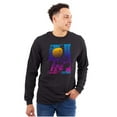 thumbnail image 1 of Vaporwave NASA Space Astronaut Long Sleeve TShirt Men Women Brisco Brands S, 1 of 6