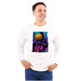thumbnail image 1 of Vaporwave NASA Space Astronaut Long Sleeve TShirt Men Women Brisco Brands X, 1 of 6