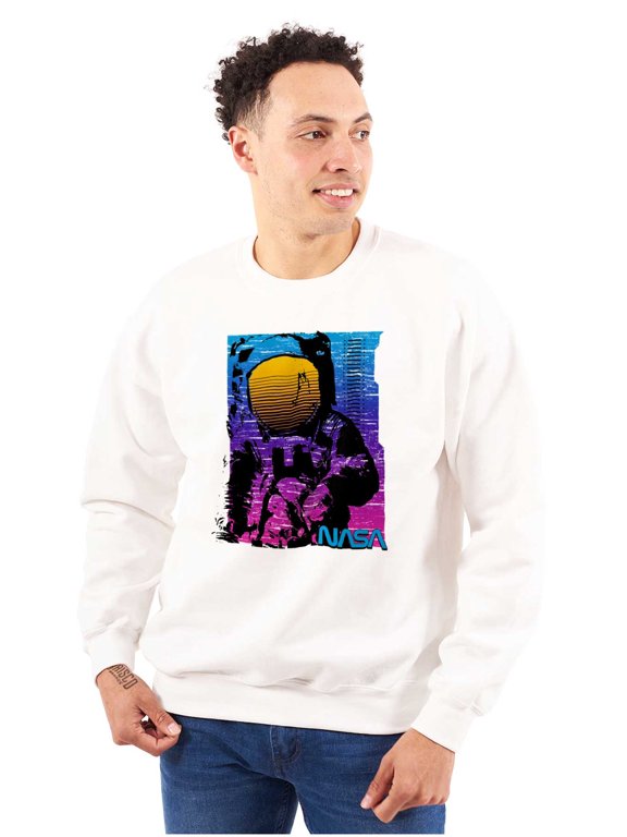 Vaporwave NASA Space Astronaut Unisex Plus Size Sweatshirt Brisco Brands 5X