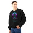 thumbnail image 1 of Vaporwave NASA Space Shuttle Specs Sweatshirt for Men or Women Brisco Brands S, 1 of 6
