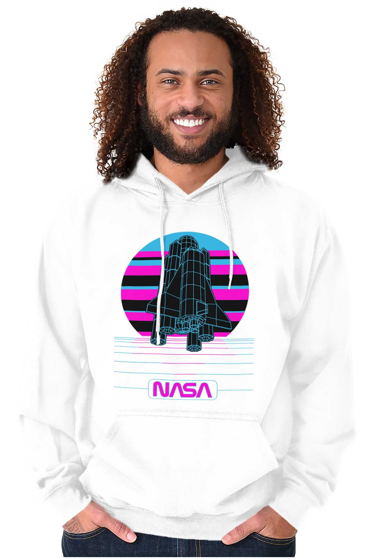 Vaporwave NASA Space Shuttle Specs Unisex Plus Size Hoodie Brisco ...