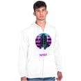 thumbnail image 1 of Vaporwave NASA Space Shuttle Specs Unisex Plus Size Zip Hoodie Brisco Brands 4X, 1 of 5