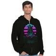 thumbnail image 1 of Vaporwave NASA Space Shuttle Specs Zip Up Hoodie Men's Women's Brisco Brands S, 1 of 6