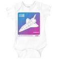 thumbnail image 1 of Vaporwave NASA Space Transportation Romper Boys or Girls Infant Baby Brisco Brands NB, 1 of 6