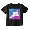 thumbnail image 1 of Vaporwave NASA Space Transportation Toddler Boy Girl T Shirt Infant Toddler Brisco Brands 7T, 1 of 4