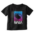 thumbnail image 1 of Vaporwave NASA Worm Logo Astronaut Toddler Boy Girl T Shirt Infant Toddler Brisco Brands 7T, 1 of 1