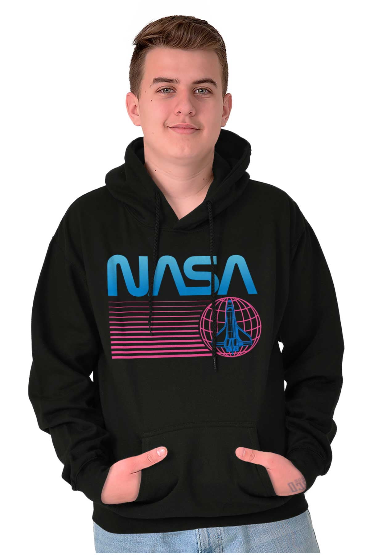 Vaporwave NASA Worm Logo Shuttle Hoodie Sweatshirt Women Men Brisco ...