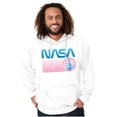 thumbnail image 1 of Vaporwave NASA Worm Logo Shuttle Unisex Plus Size Hoodie Brisco Brands 5X, 1 of 5