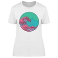 thumbnail image 1 of Vaporwave Pop Art Wave T-Shirt Women -Image by Shutterstock, Female XX-Large, 1 of 2