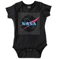 thumbnail image 1 of Vaporwave Retro NASA Meatball Logo Romper Boys or Girls Infant Baby Brisco Brands 12M, 1 of 7
