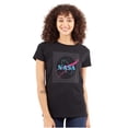 thumbnail image 1 of Vaporwave Retro NASA Meatball Logo Women's T Shirt Ladies Tee Brisco Brands S, 1 of 5