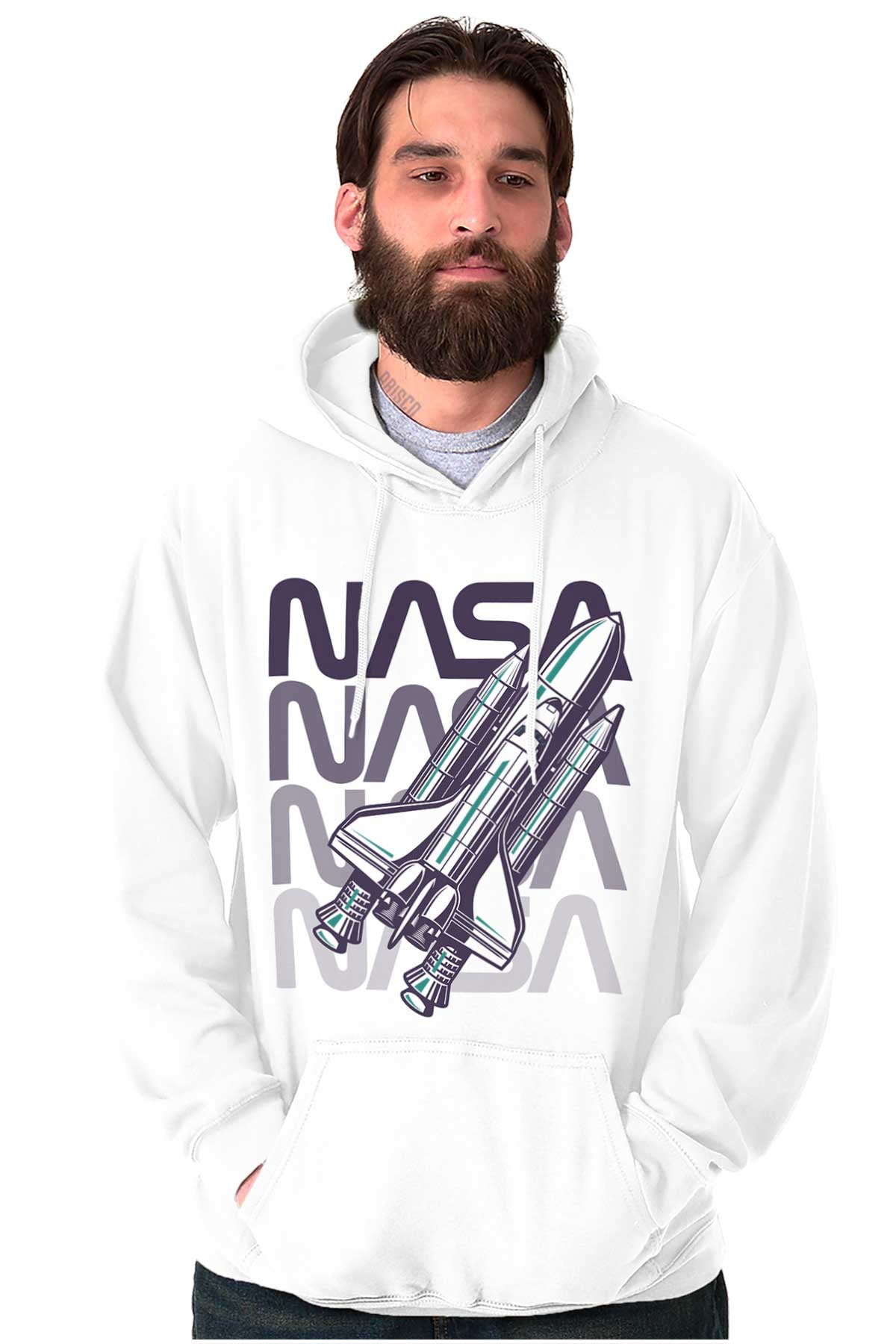 Vaporwave Shuttle NASA Worm Logo Hoodie Sweatshirt Women Men Brisco ...
