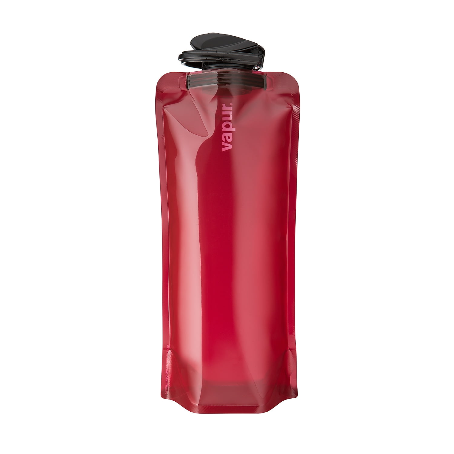 Vapur Anti-Bottle Collapsible Plastic Water Bottle 34 oz. Burgundy (10279)