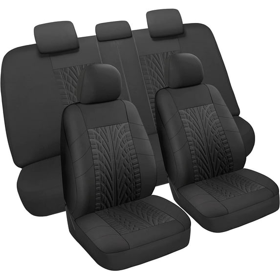 VarCozy Car Seat Covers Full Set, Front & Split Rear Bench for Car ...