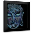 thumbnail image 1 of Varacek, Pam 12x14 Black Modern Framed Museum Art Print Titled - Colorful Buddha, 1 of 5