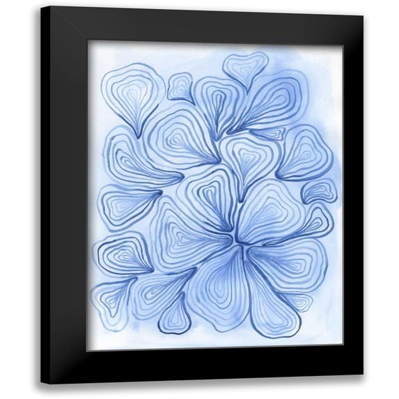 Varacek, Pam 12x14 Black Modern Framed Museum Art Print Titled - Heart Ripples