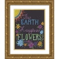 thumbnail image 1 of Varacek, Pam 12x14 Gold Ornate Wood Framed with Double Matting Museum Art Print Titled - Laughing Flowers, 1 of 4