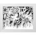 thumbnail image 1 of Varacek, Pam 14x12 White Modern Wood Framed Museum Art Print Titled - Mozaic Silhouette, 1 of 4