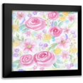 thumbnail image 1 of Varacek, Pam 15x15 Black Modern Framed Museum Art Print Titled - Stream Of Roses, 1 of 5