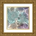 thumbnail image 1 of Varacek, Pam 15x15 Gold Ornate Wood Framed with Double Matting Museum Art Print Titled - Watercolor Bouquet 1, 1 of 4