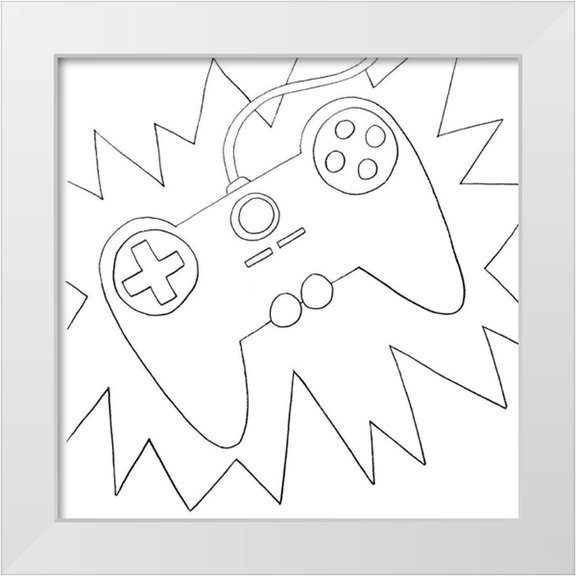 Varacek, Pam 15x15 White Modern Wood Framed Museum Art Print Titled - Gamer