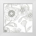thumbnail image 1 of Varacek, Pam 15x15 White Modern Wood Framed Museum Art Print Titled - Hairy Flourish, 1 of 4