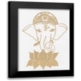 thumbnail image 1 of Varacek, Pam 15x18 Black Modern Framed Museum Art Print Titled - Golden Elephant Lotus, 1 of 5