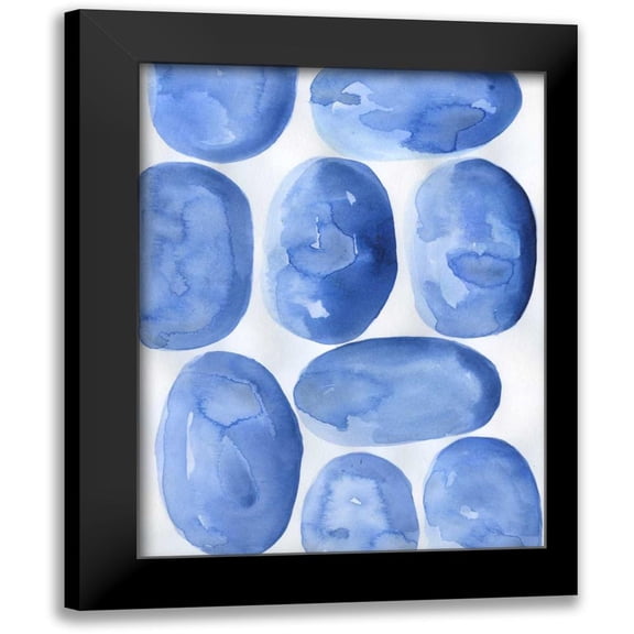 Varacek, Pam 15x18 Black Modern Framed Museum Art Print Titled - Indigo Stones