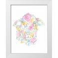 thumbnail image 1 of Varacek, Pam 15x18 White Modern Wood Framed Museum Art Print Titled - Floral Sheep, 1 of 4