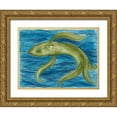thumbnail image 1 of Varacek, Pam 18x15 Gold Ornate Wood Framed with Double Matting Museum Art Print Titled - Aquatic Dance, 1 of 4