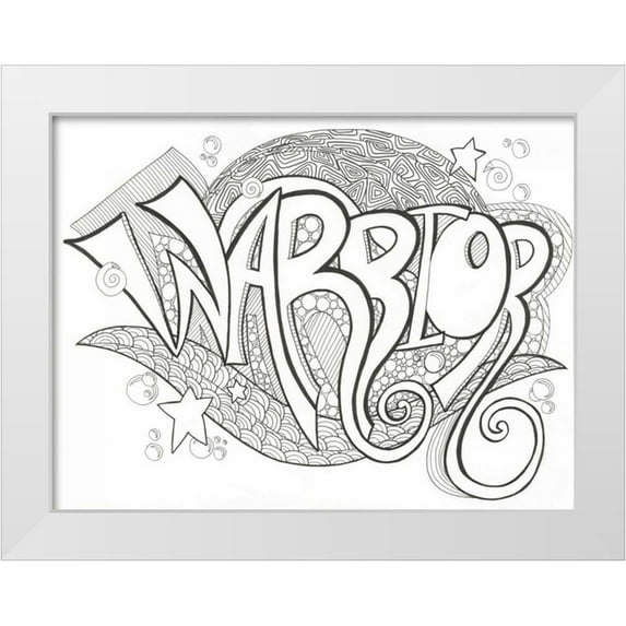 Varacek, Pam 18x15 White Modern Wood Framed Museum Art Print Titled - Warrior Within