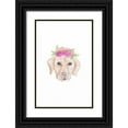 thumbnail image 1 of Varacek, Pam 22x32 Black Ornate Wood Framed with Double Matting Museum Art Print Titled - Petunia Pup, 1 of 4