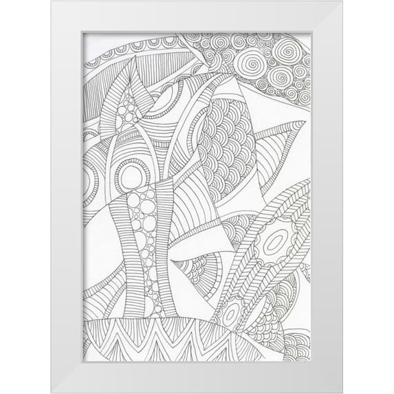 Varacek, Pam 23x32 White Modern Wood Framed Museum Art Print Titled - African Tango