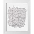 thumbnail image 1 of Varacek, Pam 25x32 White Modern Wood Framed Museum Art Print Titled - Triangle Jungle 1, 1 of 4