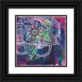 thumbnail image 1 of Varacek, Pam 26x26 Black Ornate Wood Framed with Double Matting Museum Art Print Titled - Tubular Flower, 1 of 4