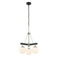 thumbnail image 1 of Varaluz Allie 3-Lt Chandelier - Black/Polished Nickel, 1 of 2