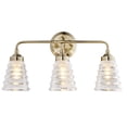 thumbnail image 1 of 313B03AB-Varaluz Lighting-Amherst - Three Light Bath Vanity-Antique Brass Finish, 1 of 4
